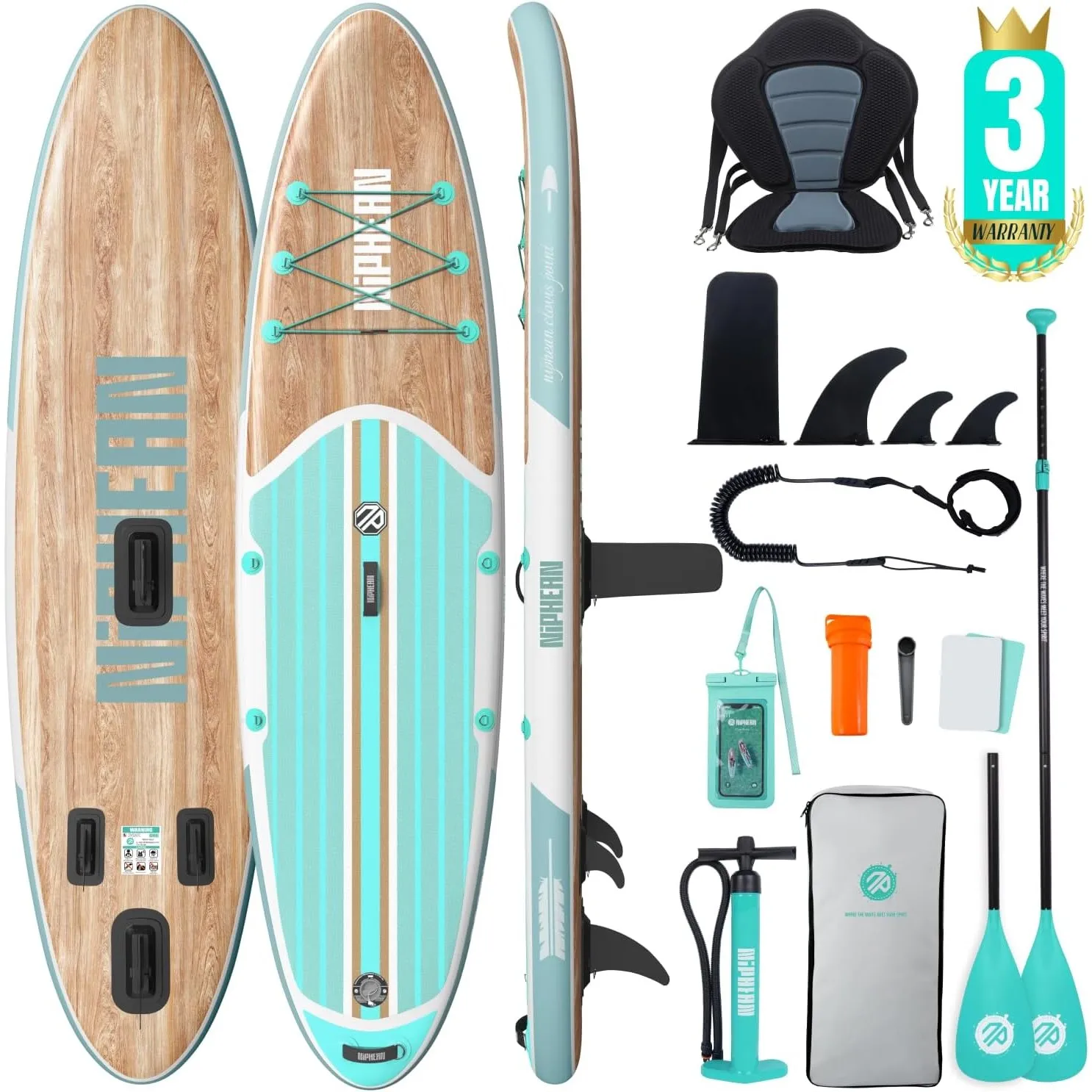 Niphean Stand up Paddling Board mit Sitz und Sup Board Zubehör