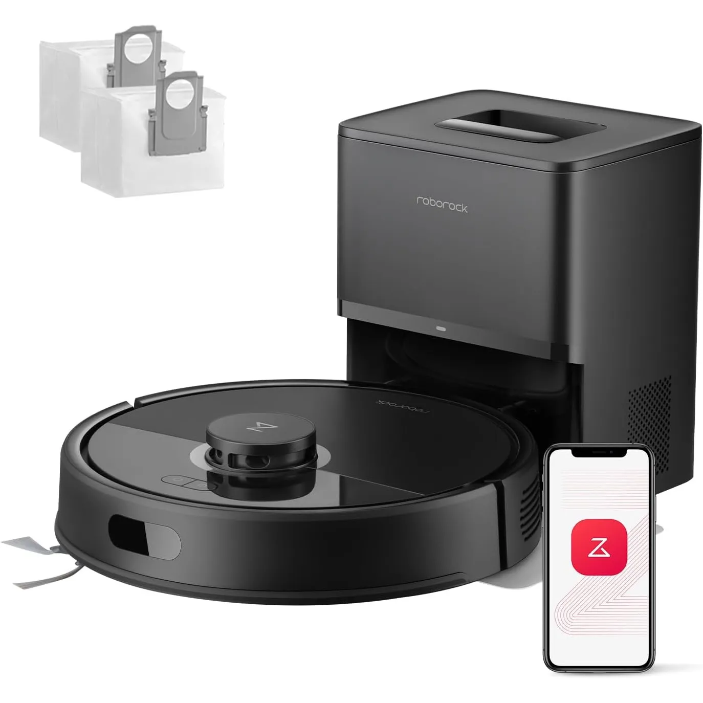 roborock Q7 L5+ Set Saugroboter mit Wischfunktion Absaugstation, 8.000 Pa
