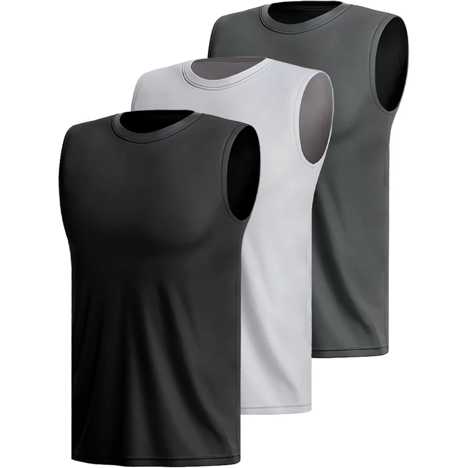 3 Or 5er Pack Sport Tank Top Herren äRmellos Shirt Fitness Achselshirt Schnelltrocknend Muskelshirt Atmungsaktiv Laufsh…