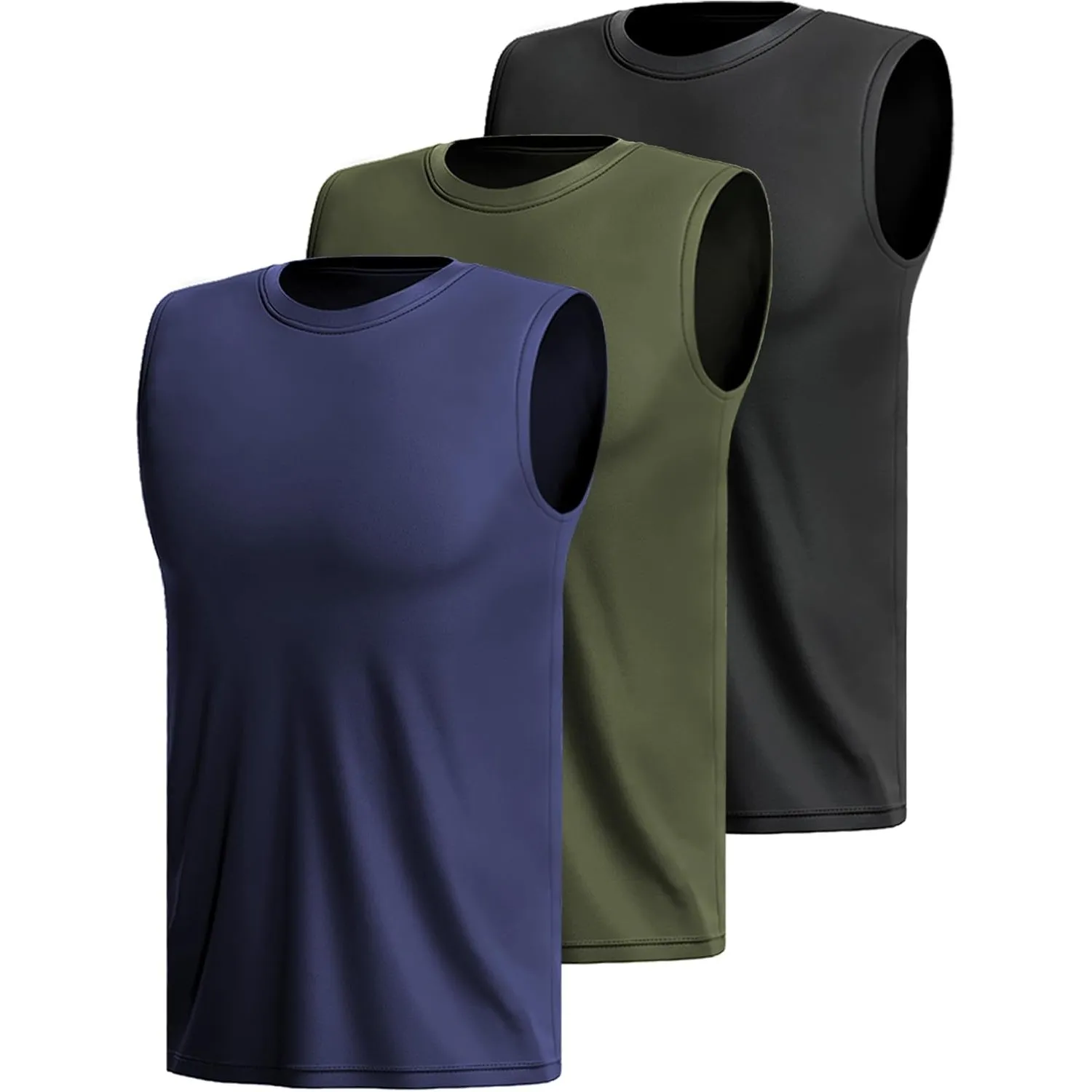 3 Or 5er Pack Sport Tank Top Herren äRmellos Shirt Fitness Achselshirt Schnelltrocknend Muskelshirt Atmungsaktiv Laufsh…