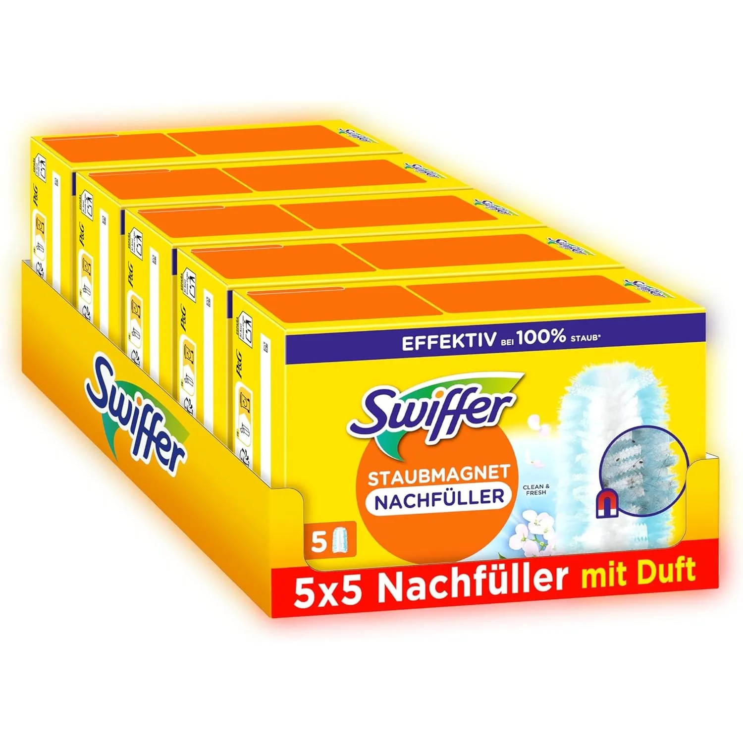 Swiffer Staubwedel Nachfüllermit Febreze-Duft, 25 Tücher