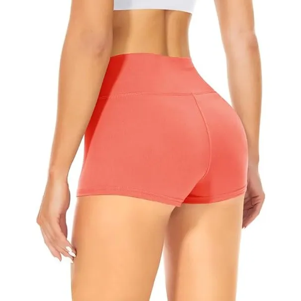 TNNZEET Radlerhose Damen Hohe Taille Shorts Bauchweg Pole Dance Hotpants | Kurze Sporthoser Sommerhose, Festival Outfit…