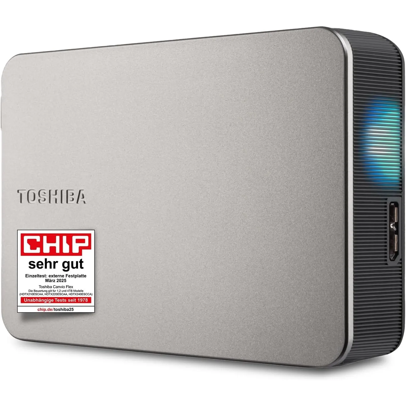 TOSHIBA Canvio Flex 4TB HDD 5000MB/s Canvio Flex USB 3.2 Gen1 Plata Compacto