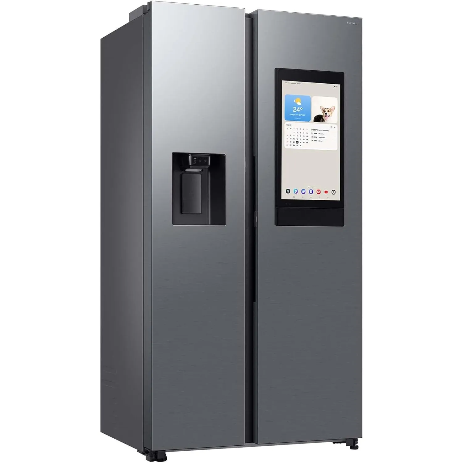 Samsung RS90F67BETEF Side-by-Side Kühl-Gefrierkombination, AI Kühlschrank mit Gefrierfach, 178 cm, 614 l, Eis-/Wassersp…