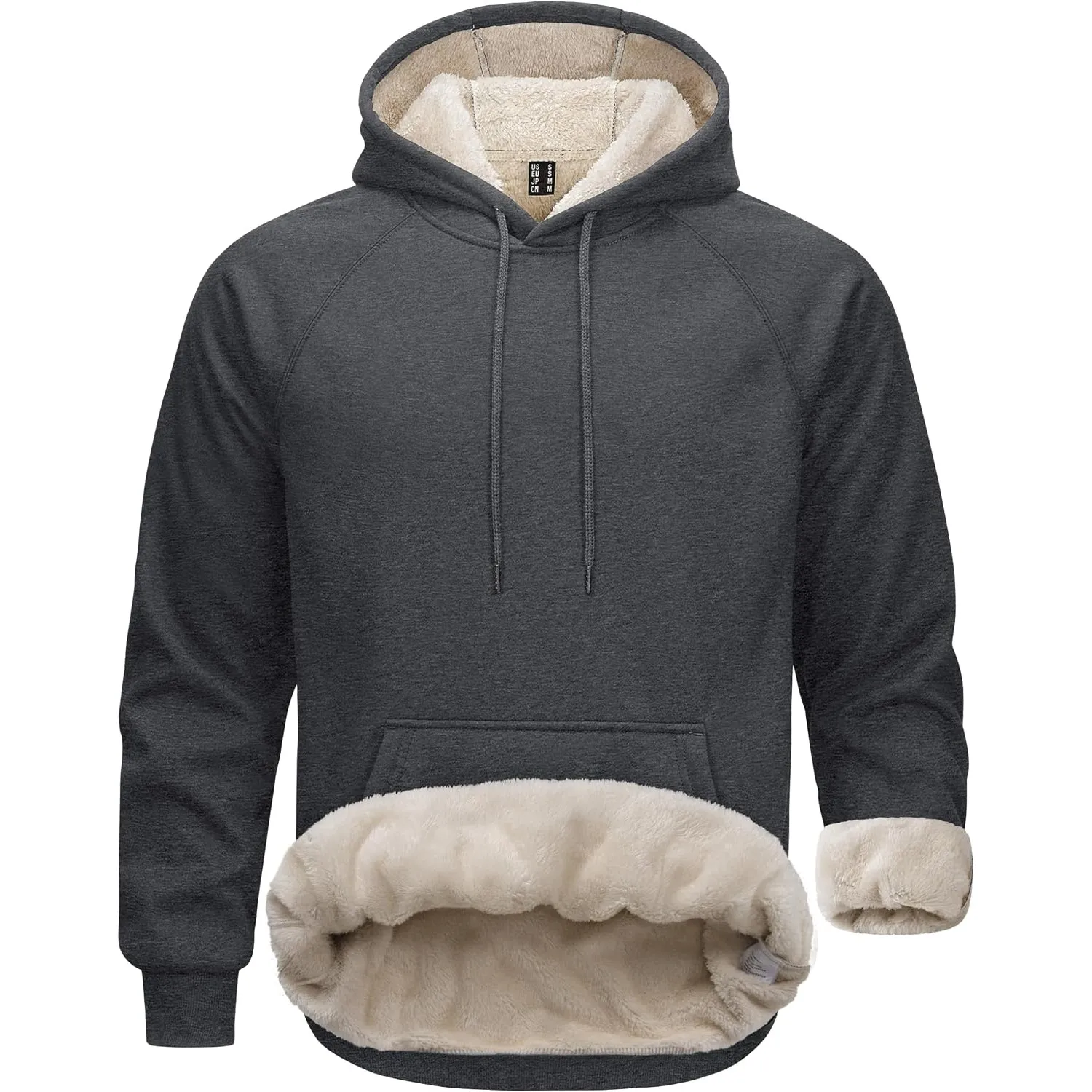 MAGCOMSEN Hoodie Herren Fleecepullover Warm Kapuzenpullover Männer Pullover