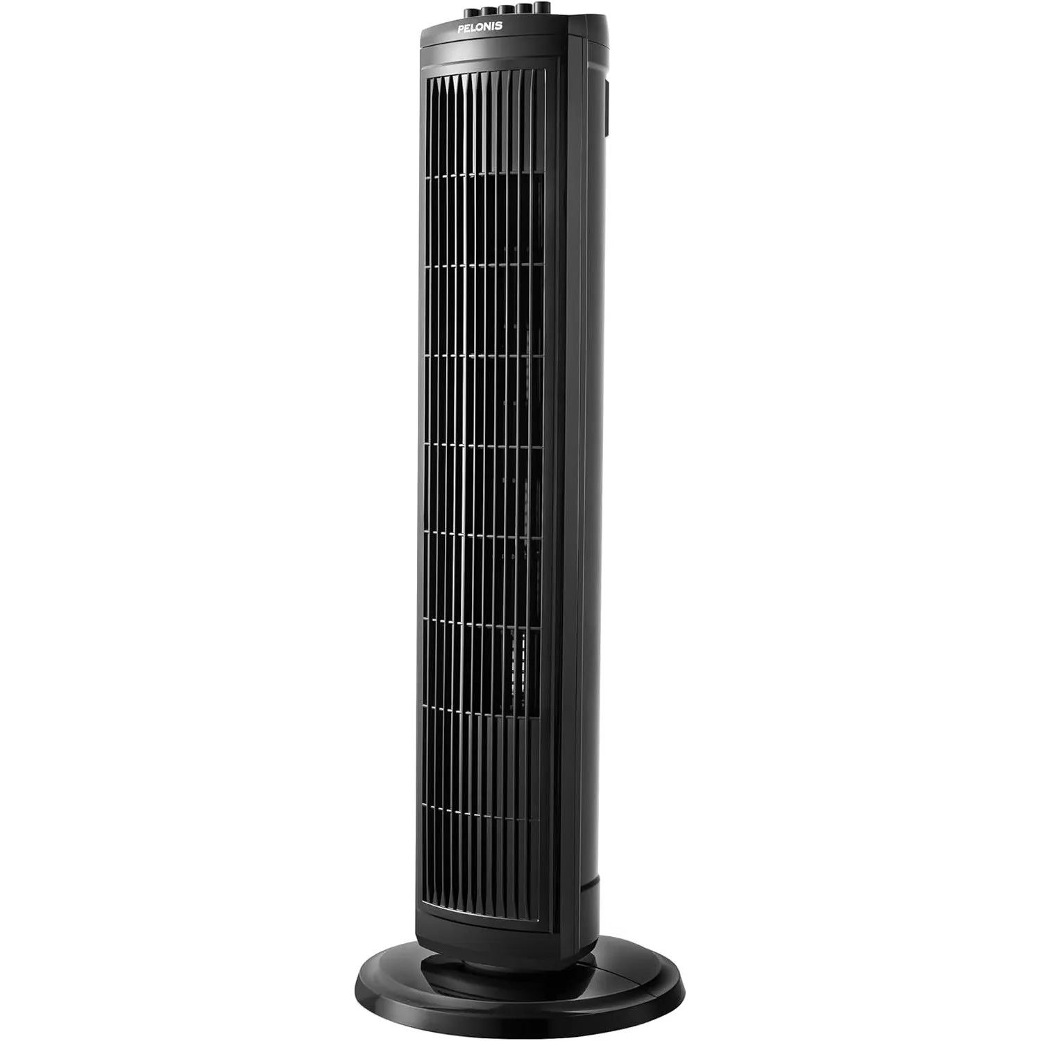 PELONIS 76 cm Oszillierender Turmventilator, 3 Geschwindigkeitsstufen, 8H Timer, Leiser & Platzsparender Lüfter für Zuh…