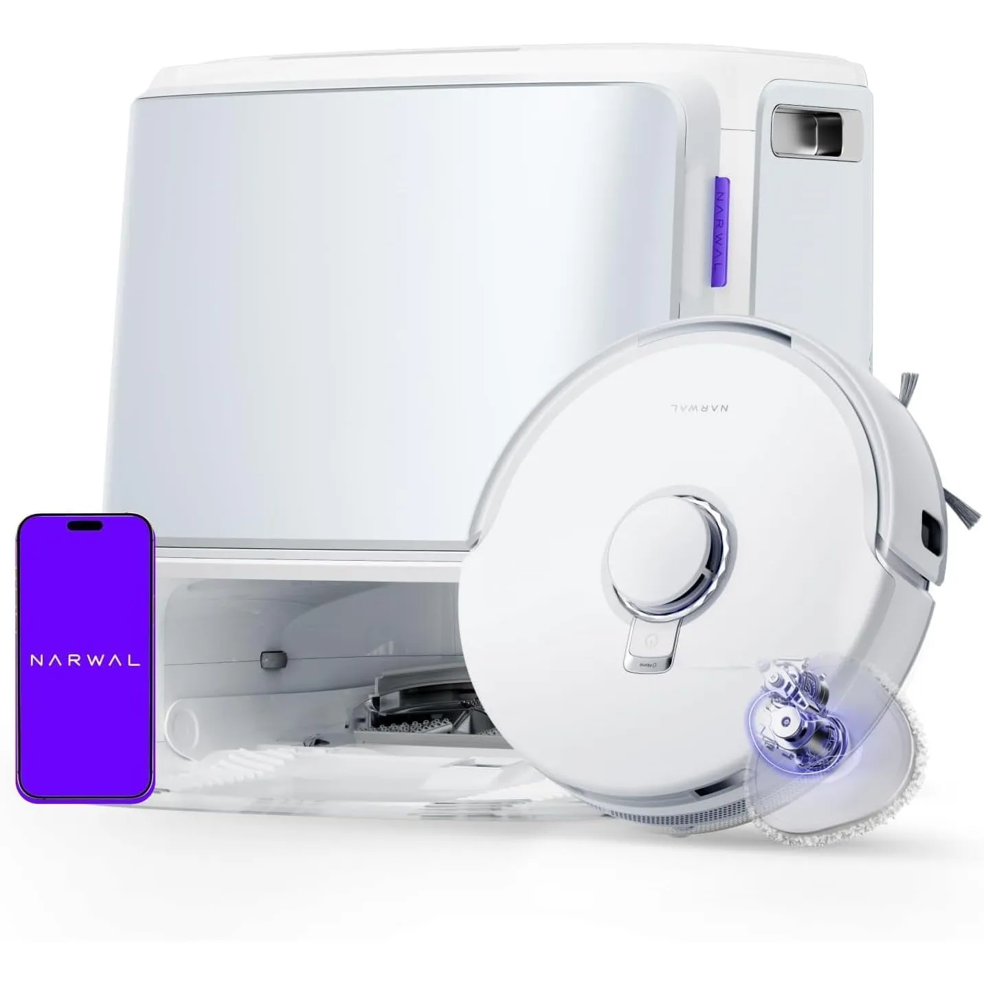 NARWAL Freo Z10 Saugroboter mit Wischfunktion und Anti-Tangle-Bürste