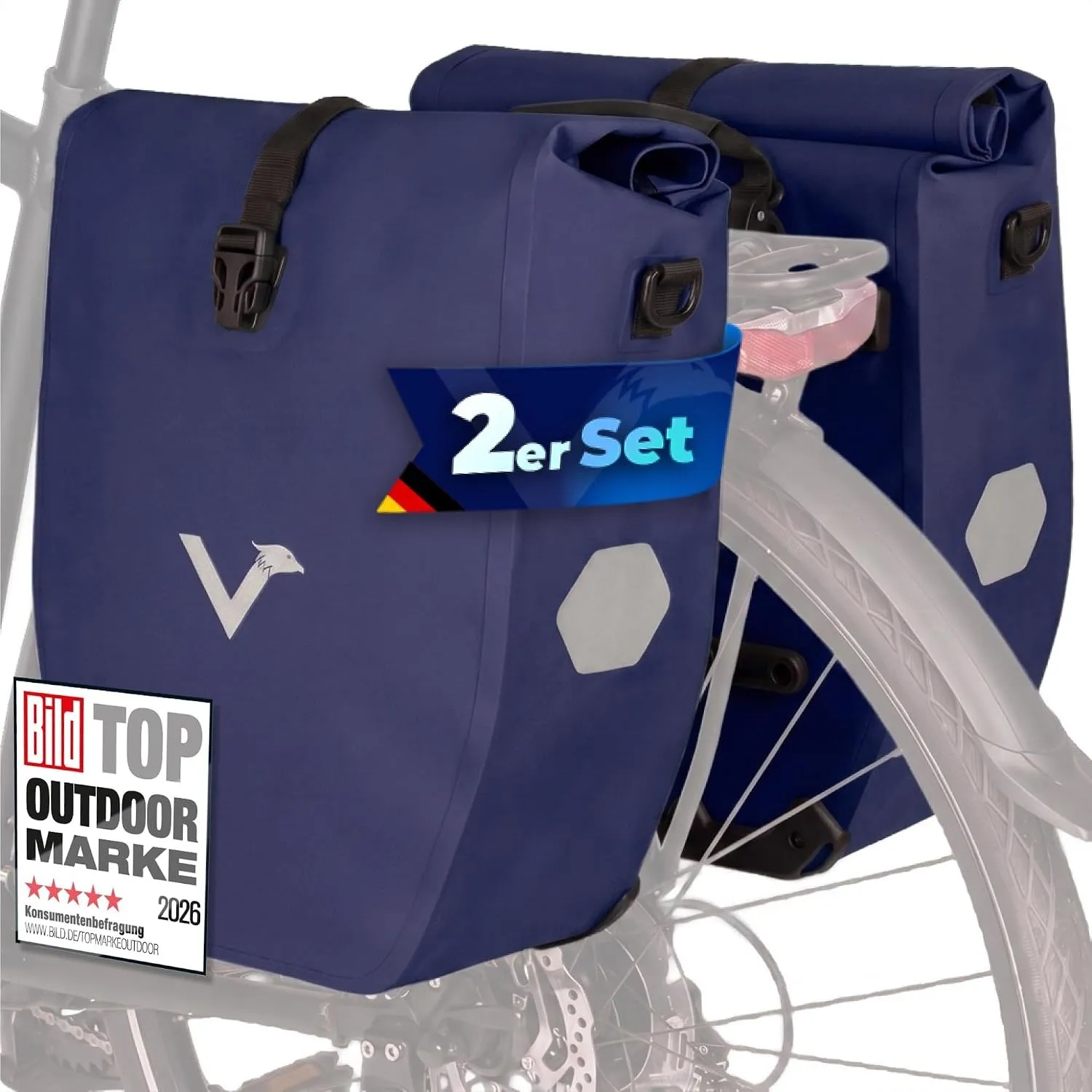 Valkental Gepäckträgertasche, Wasserdicht & Abschließbar