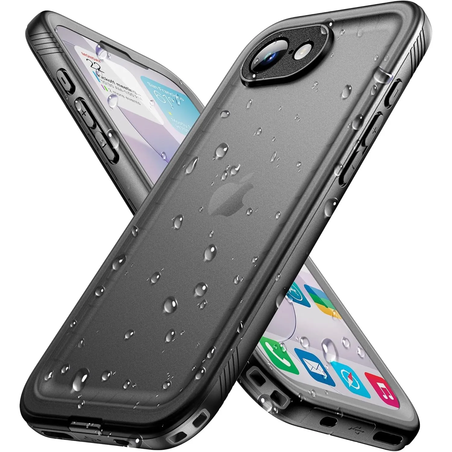 Cozycase TOP Militärschutz wasserdichte 360 Hülle Für iPhone 16e 17e | Outdoor Panzerhülle Full Armor Case, Vorne Hinte…