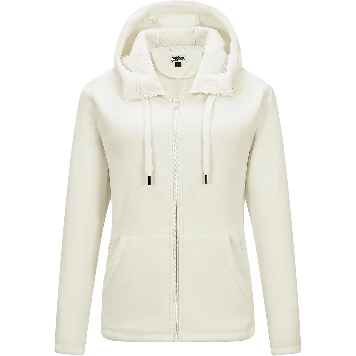 Outdoor Ventures Damen Fleecejacke mit Durchgehendem