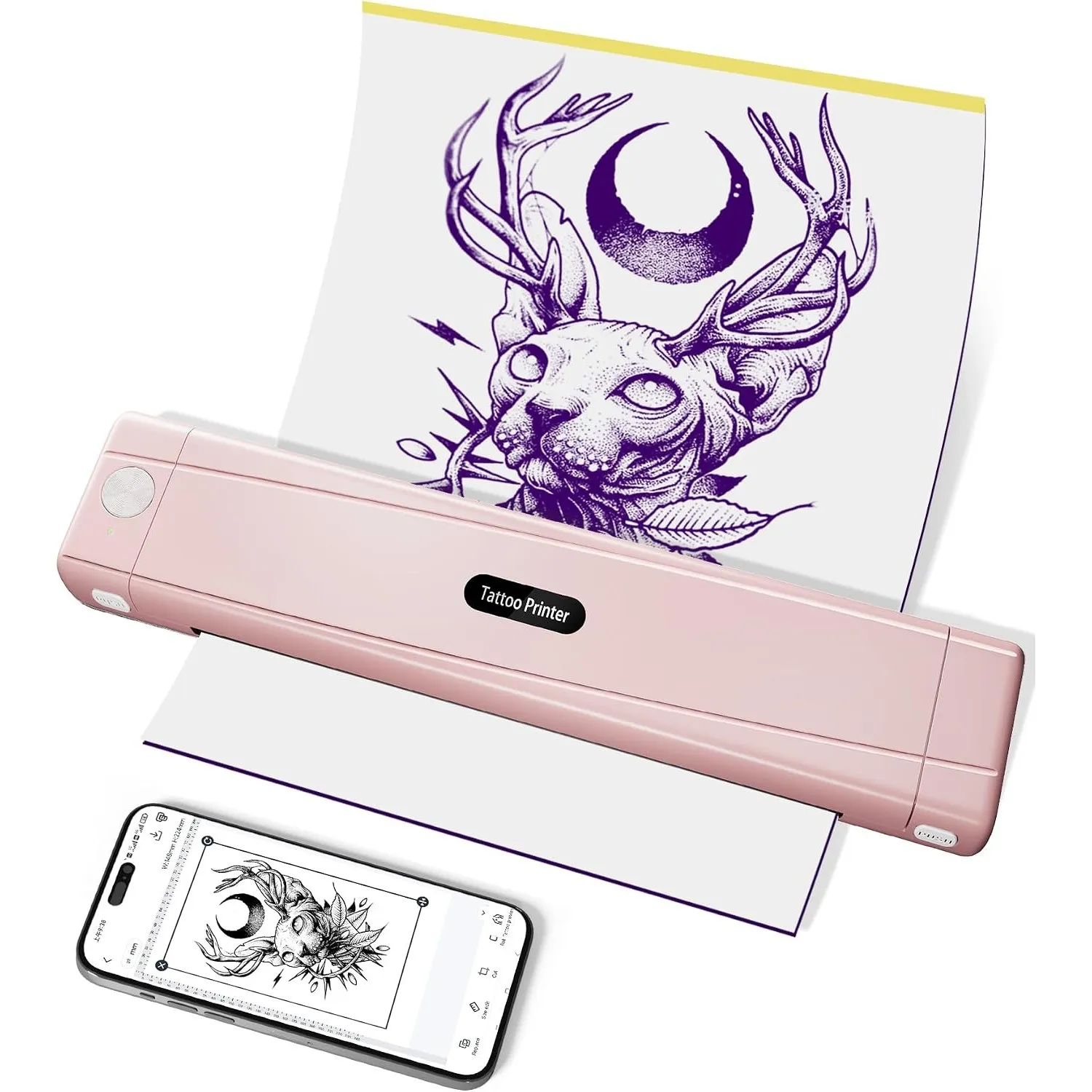 TATTMUSE A887 Tattoo Stencil Drucker, Bluetooth Schablone Drucker