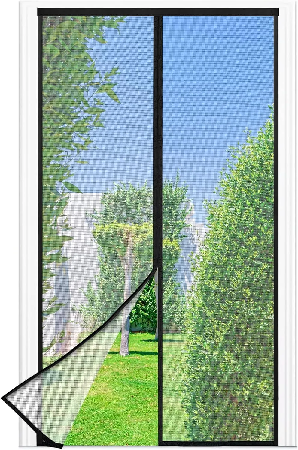 Magnetic Fly Screen Balcony Door, 100 x 230 cm Stronger Magnets Fly Screen Door, 3.8 cm Wide Tape, Fly Screen Doors No …