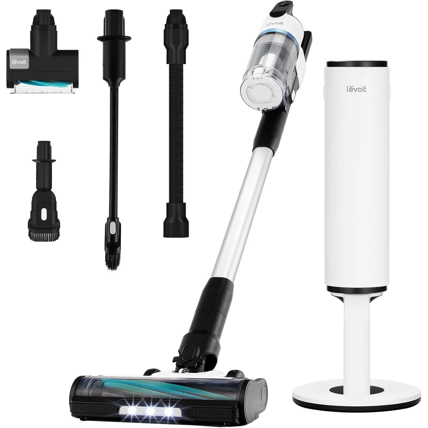 Levoit - 60 Tage Handsfreier Reinigungsstation – Akku Staubsauger - Bis zu 150㎡ Reichweite - 99,99 % HEPA Filterung - 3…