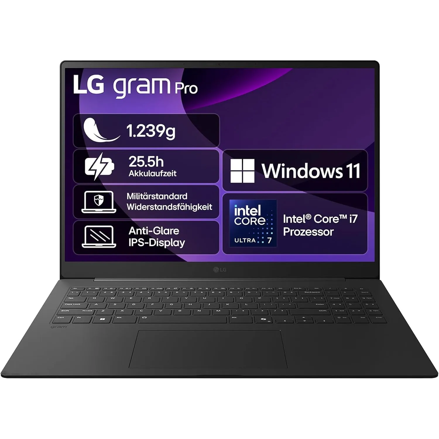 LG gram Pro 16 16Z90TS-G.AU89G (16 Zoll) IPS Notebook, Intel Core Ultra 7 258V, Intel Arc™ Graphics 140V, 16GB RAM, 1TB…