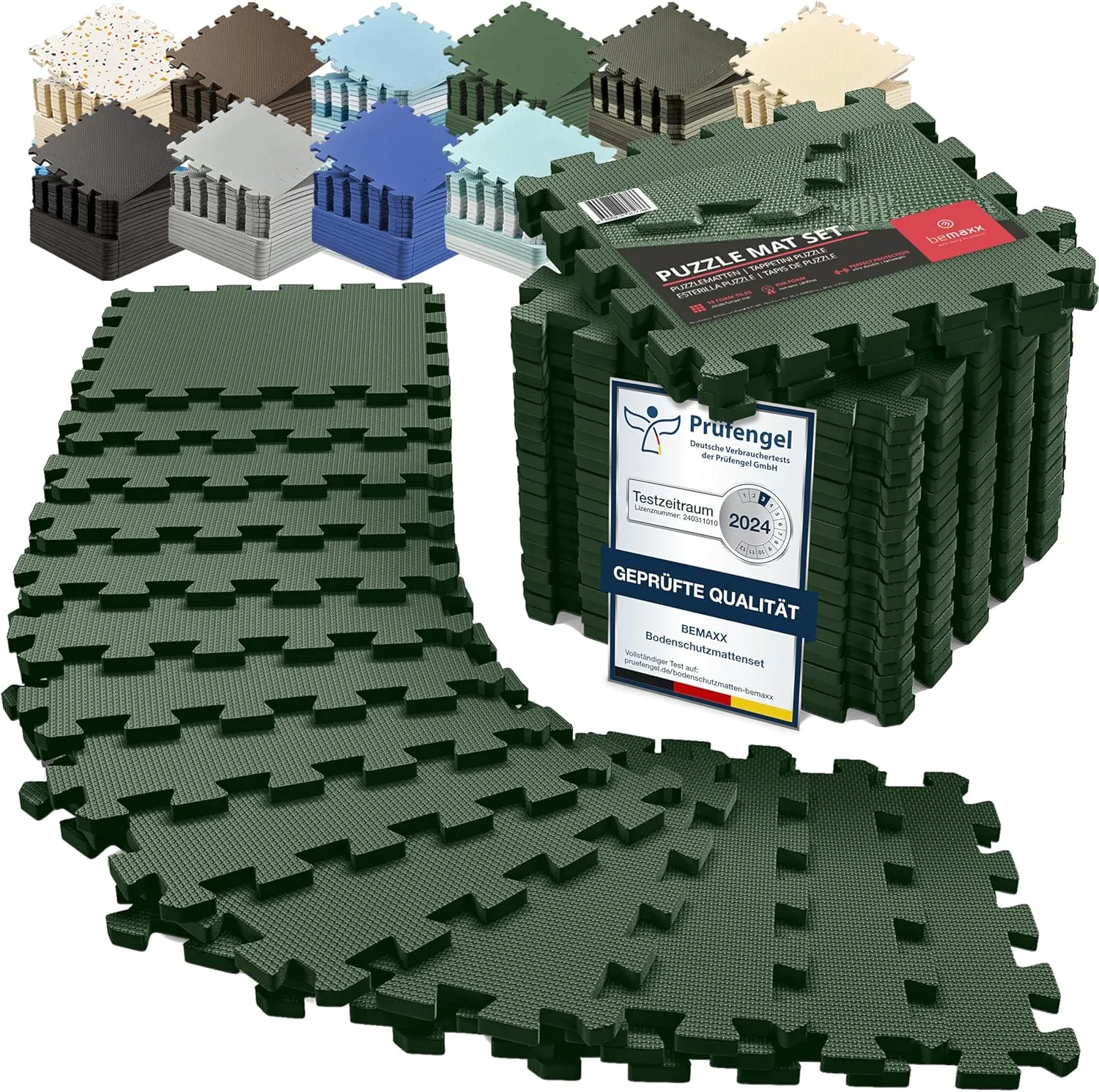 Schutzmatten Bodenschutzmatte Set Sportmatte Gymnastikmatte Puzzlematte: Puzzle Sportgeräte Matte Fitnessmatte Turnmatt…