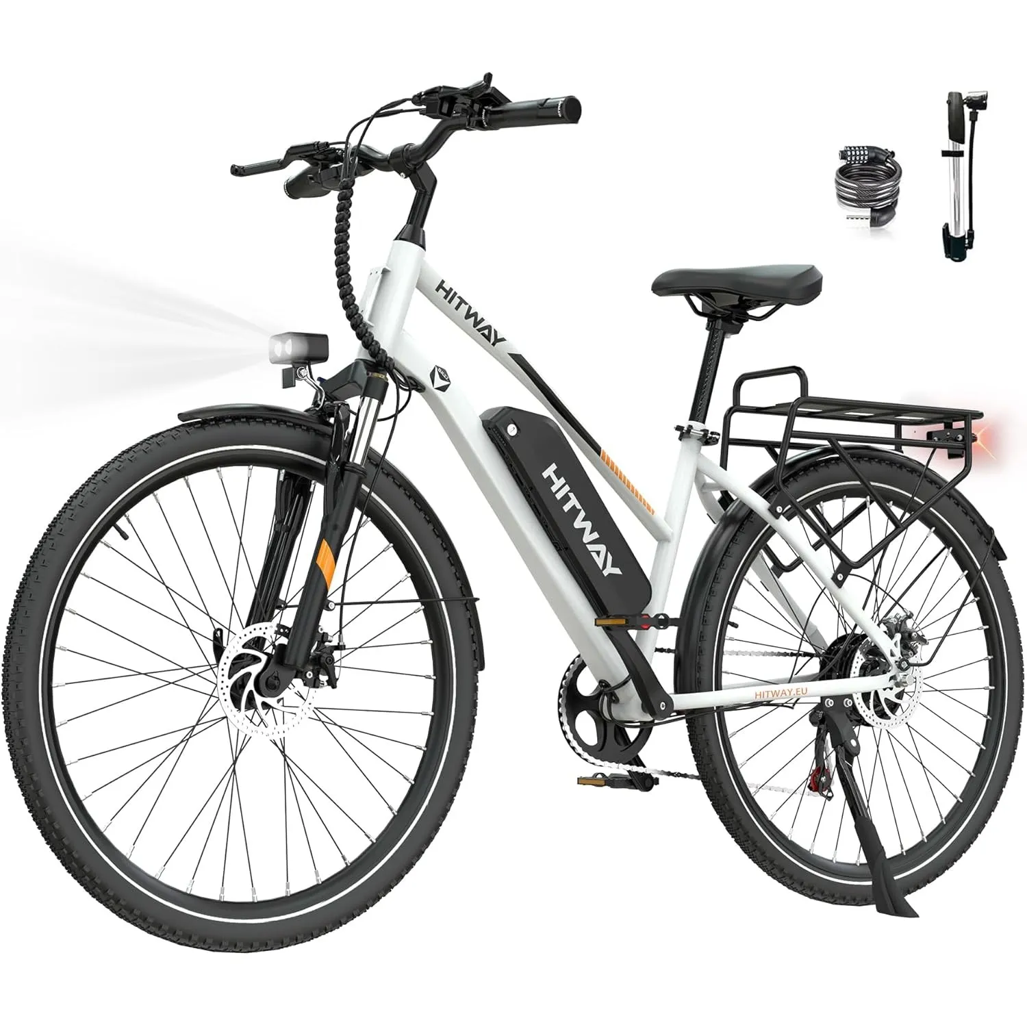 HITWAY 27,5"/28" E-Bike mit Hinterradmotor/Mittelmotor, 250W, 36V 13Ah Akku, bis zu 180 km Reichweite, 7-Gang, Pedelec …
