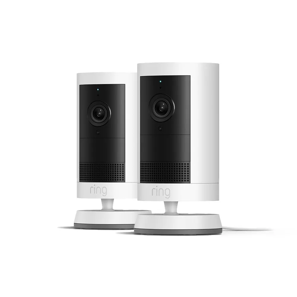 Ring Außenkamera Plus Netzstecker (Outdoor Camera Plus) | Retinal 2K | Kabellose Sicherheitskamera zur Selbstinstallati…