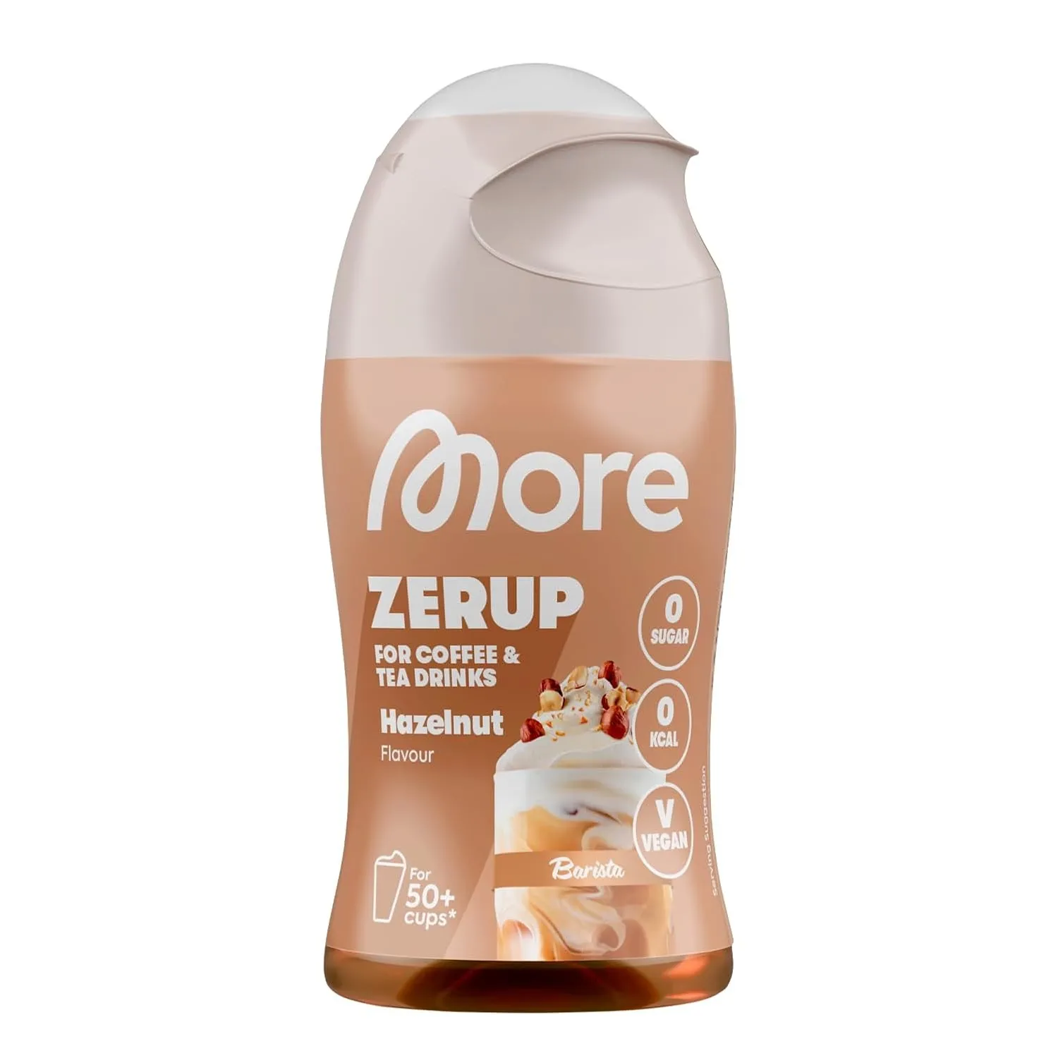 MORE Barista Zerup, Hazelnut, 65 ml, für Kaffee, Tee und Heißgetränke