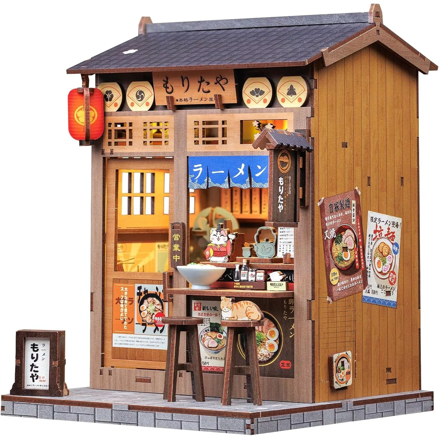 CUTEBEE Book Nook Kit – DIY Puppenhaus Miniatur Haus Selber Bauen für Erwachsene mit LED-Beleuchtung, 3D Puzzle & Buchs…