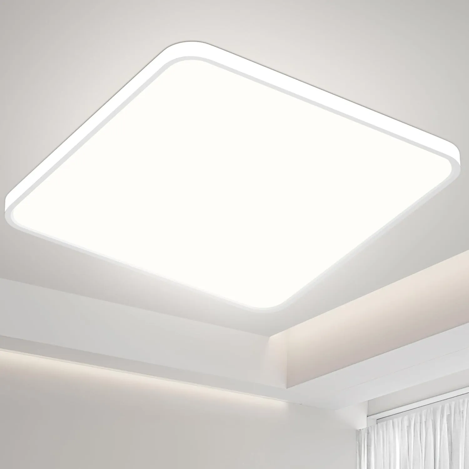 Deckenlampe Led Deckenleuchte Flach Lampe - LED Deckenlampe Eckig, Led Panel Quadrat 40x40cm 4000K 36W 3900LM Küchenlam…