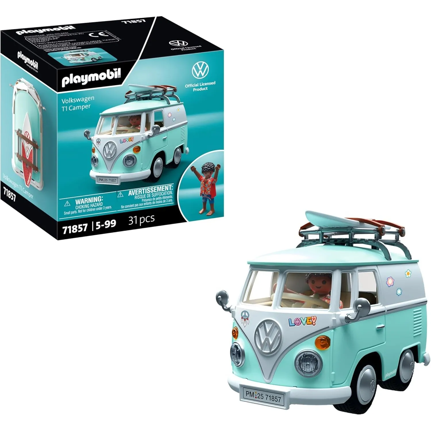 PLAYMOBIL | Collector Cars | Volkswagen T1 Camper | Modellauto für Erwachsene & Kinder | Mit Stickern zum Personalisier…