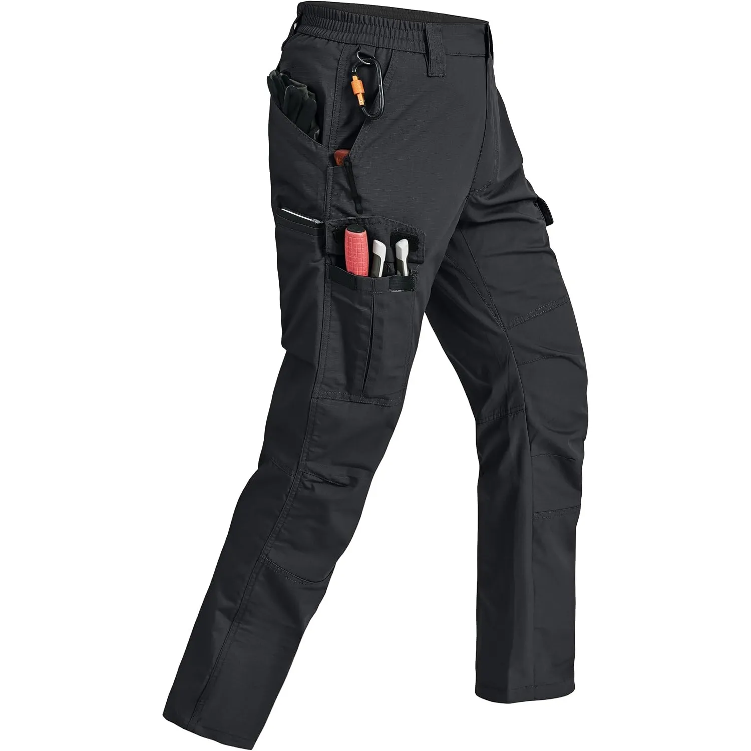 Rapoo Cargohose Herren Outdoor Workwear Wanderhose Arbeitshosen Männer Ripstop Taktische Hose Sommer mit Multi Taschen