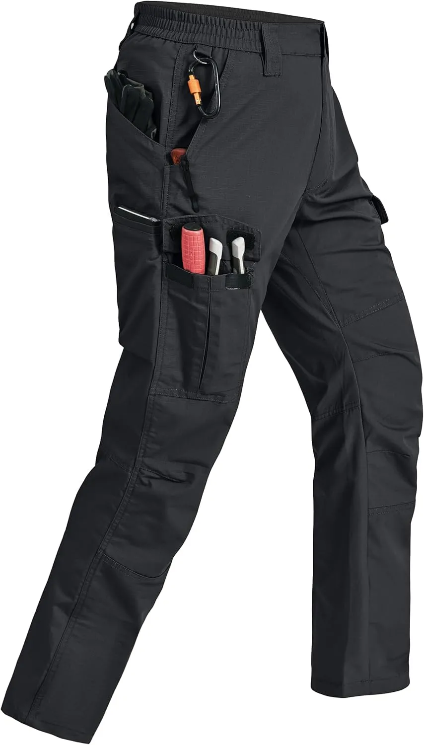 Rapoo Cargohose Herren Outdoor Workwear Wanderhose Arbeitshosen Männer Ripstop Taktische Hose Sommer mit Multi Taschen