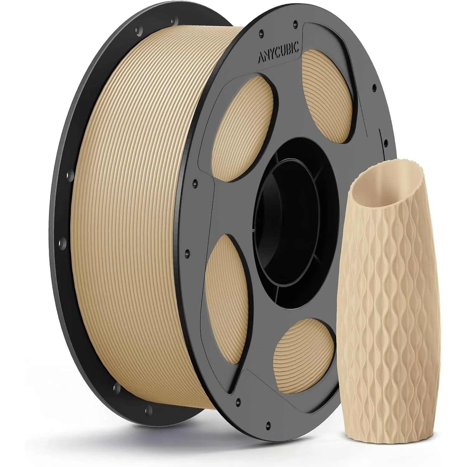 ANYCUBIC PLA Filament 1.75mm 1KG Beige, Einfach zu drucken, Haltbarer