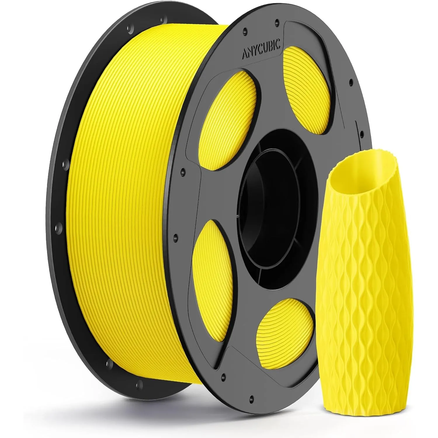 ANYCUBIC PLA Filament 1.75mm 1KG Gelb, Einfach zu drucken, Haltbarer
