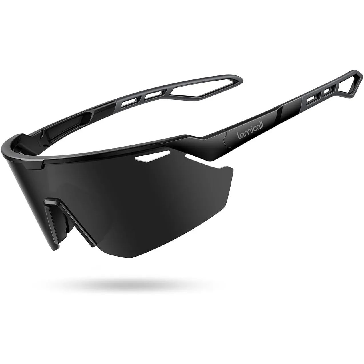 Lamicall Schnelle Brille Herren, Fahrradbrille Damen - [24g TR-90 Super Leicht] Polarisiert Sportbrille Laufbrille mit …