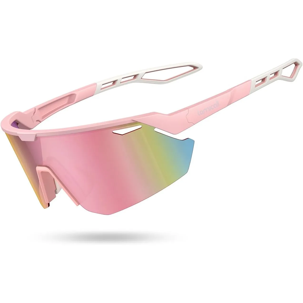 Lamicall Schnelle Brille Herren, Fahrradbrille Damen - [24g TR-90 Super Leicht] Polarisiert Sportbrille Laufbrille mit …