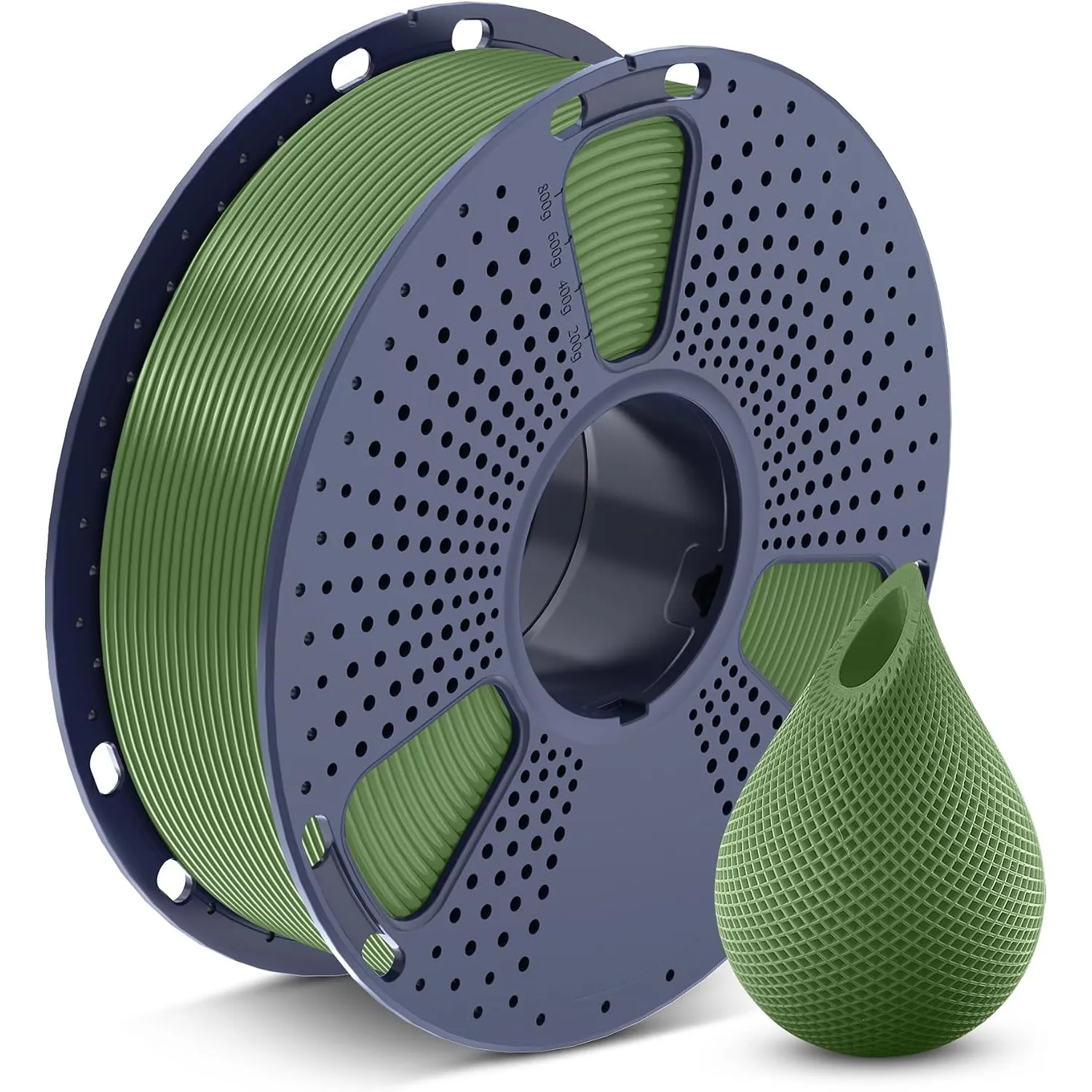 SUNLU PETG Olivgrün Filament 1.75 mm, 3D Drucker Filament Olivgrün PETG 1KG