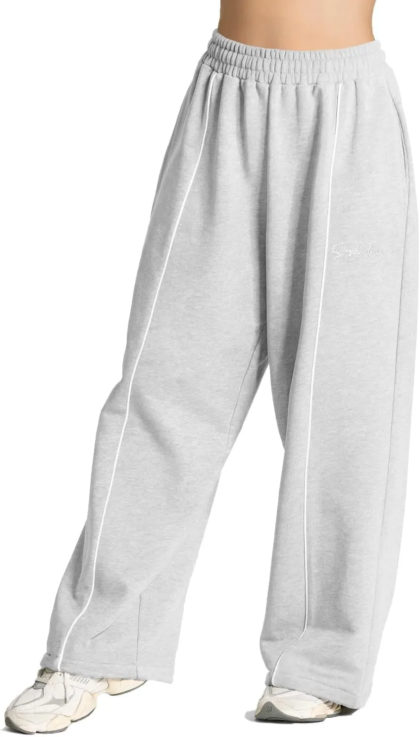 SMILODOX Jogginghose Damen Siara, Bequeme & stylische Freizeithose mit elastischem Bund und Seitentaschen, Trainingshos…