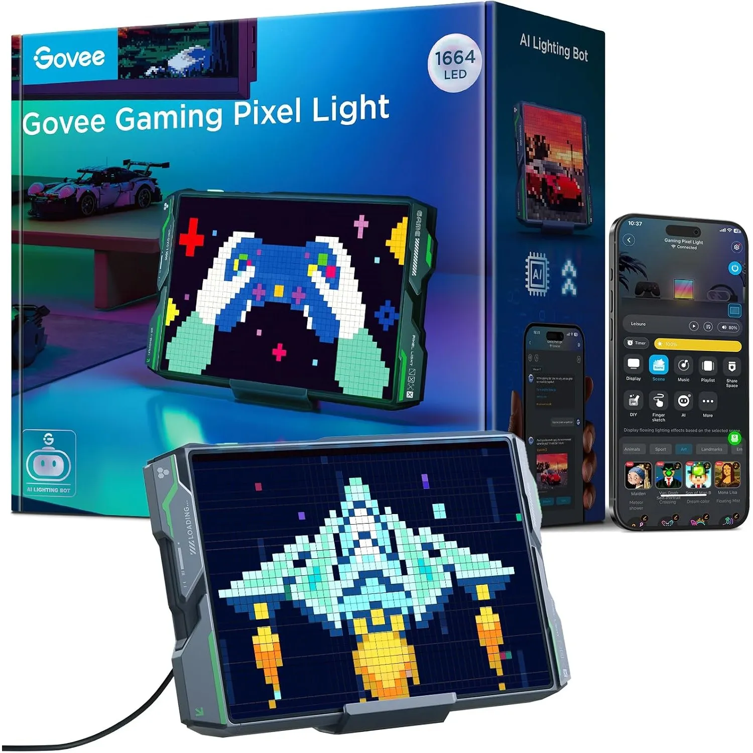 Govee Pixel Licht Gaming Rechteck, 52x32