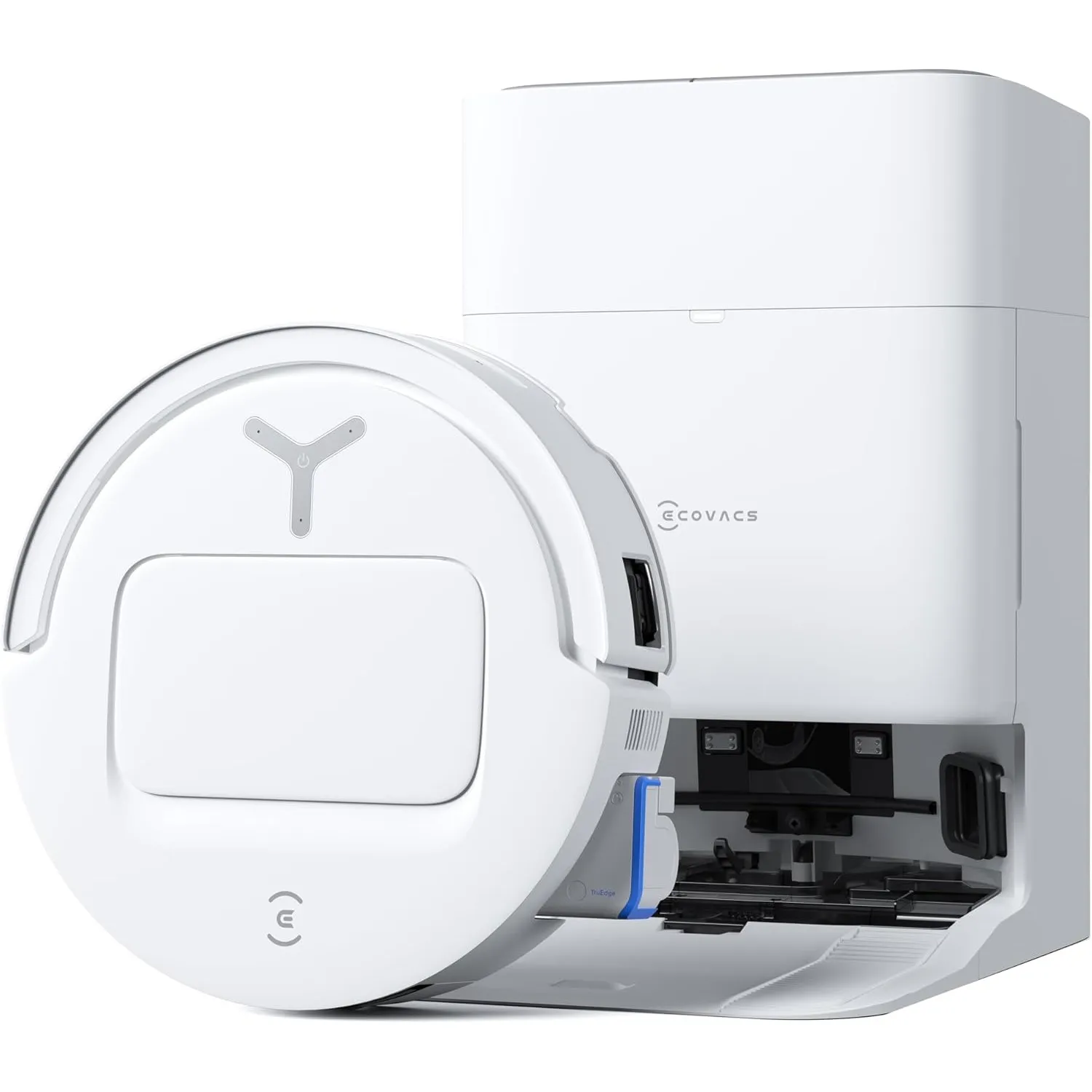 ECOVACS DEEBOT T80 Omni Saugroboter mit Wischfunktion, 18.000 Pa, OZMO Roller Wischwalze mit kontinuierlicher Frischwas…