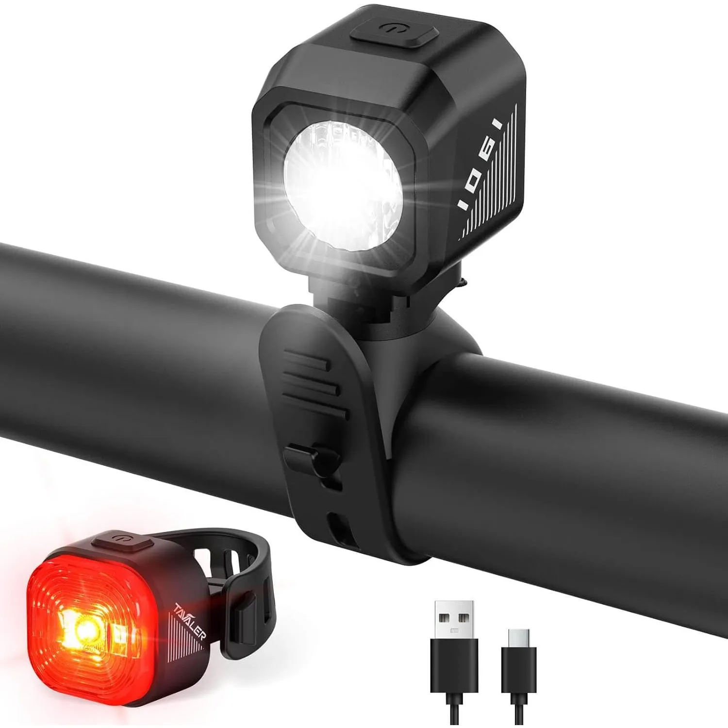 Tavaler Fahrradlicht Set USB C Aufladbar StVZO Zugelassen Fahrrad Licht