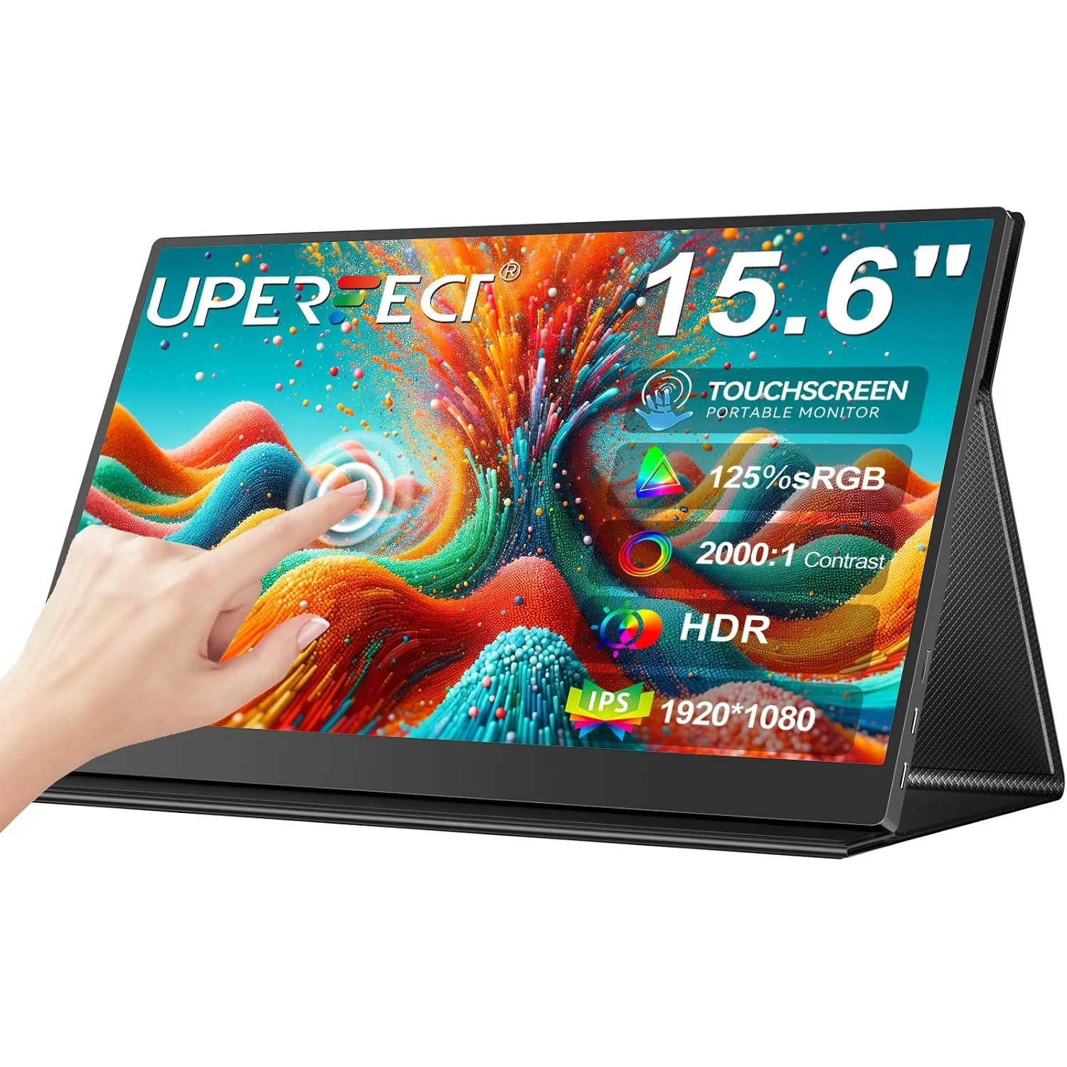 UPERFECT Portable Monitor Touchscreen 15.6" 125% sRGB 2000:1 Kontrast Matt