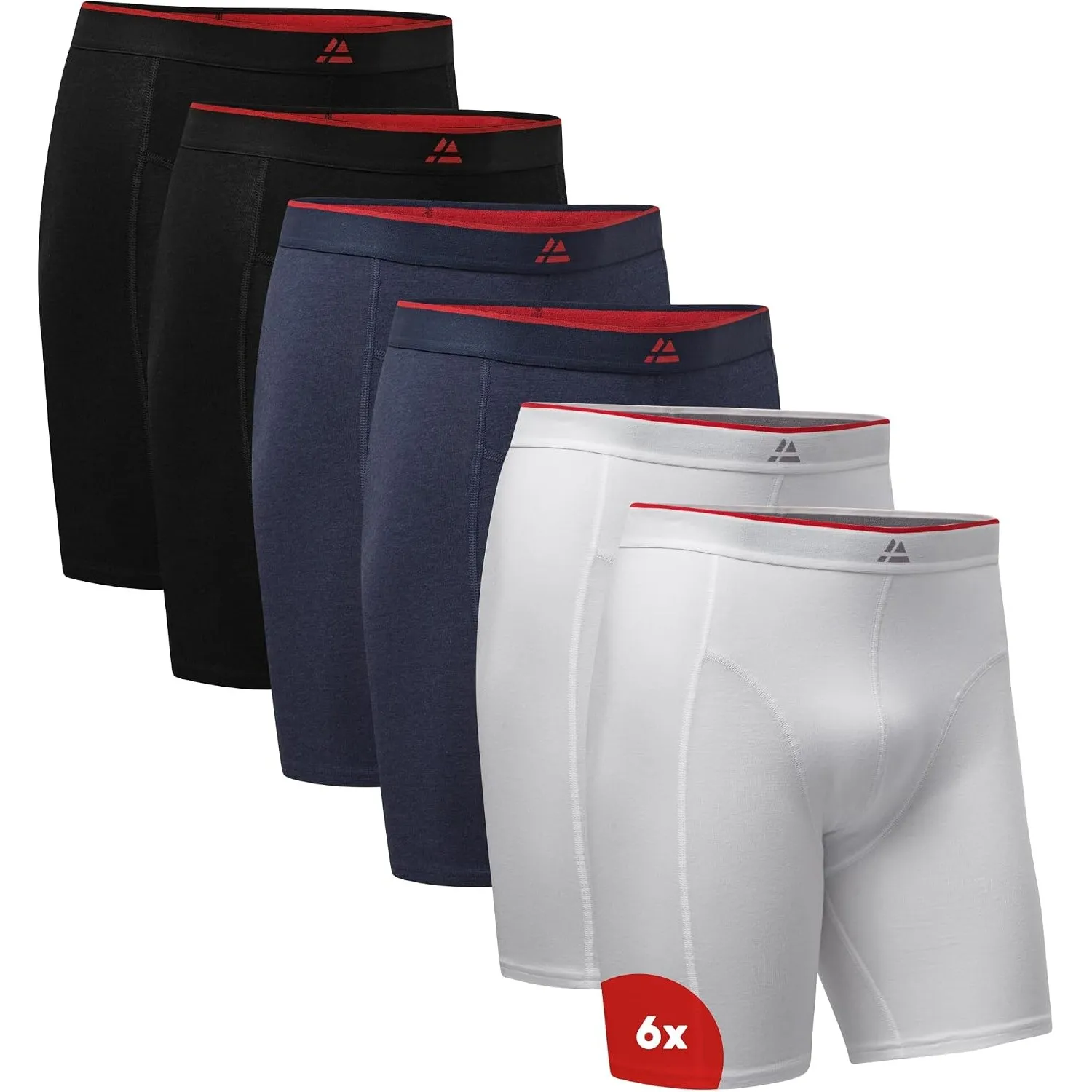 DANISH ENDURANCE Bambus Boxershorts Herren mit langem Bein, 3er & 6er Pack