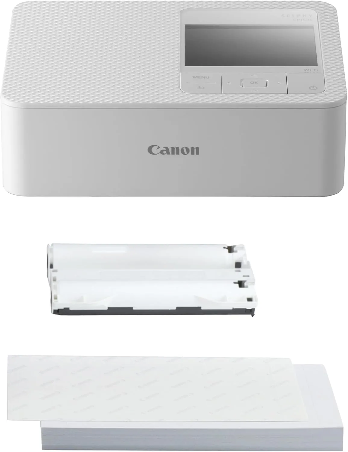 Canon SELPHY CP1500 Mobiler Fotodrucker mit Papierset, Weiß - Drahtloser Bluetooth-Drucker mit Zubehör - Kompakt und Le…