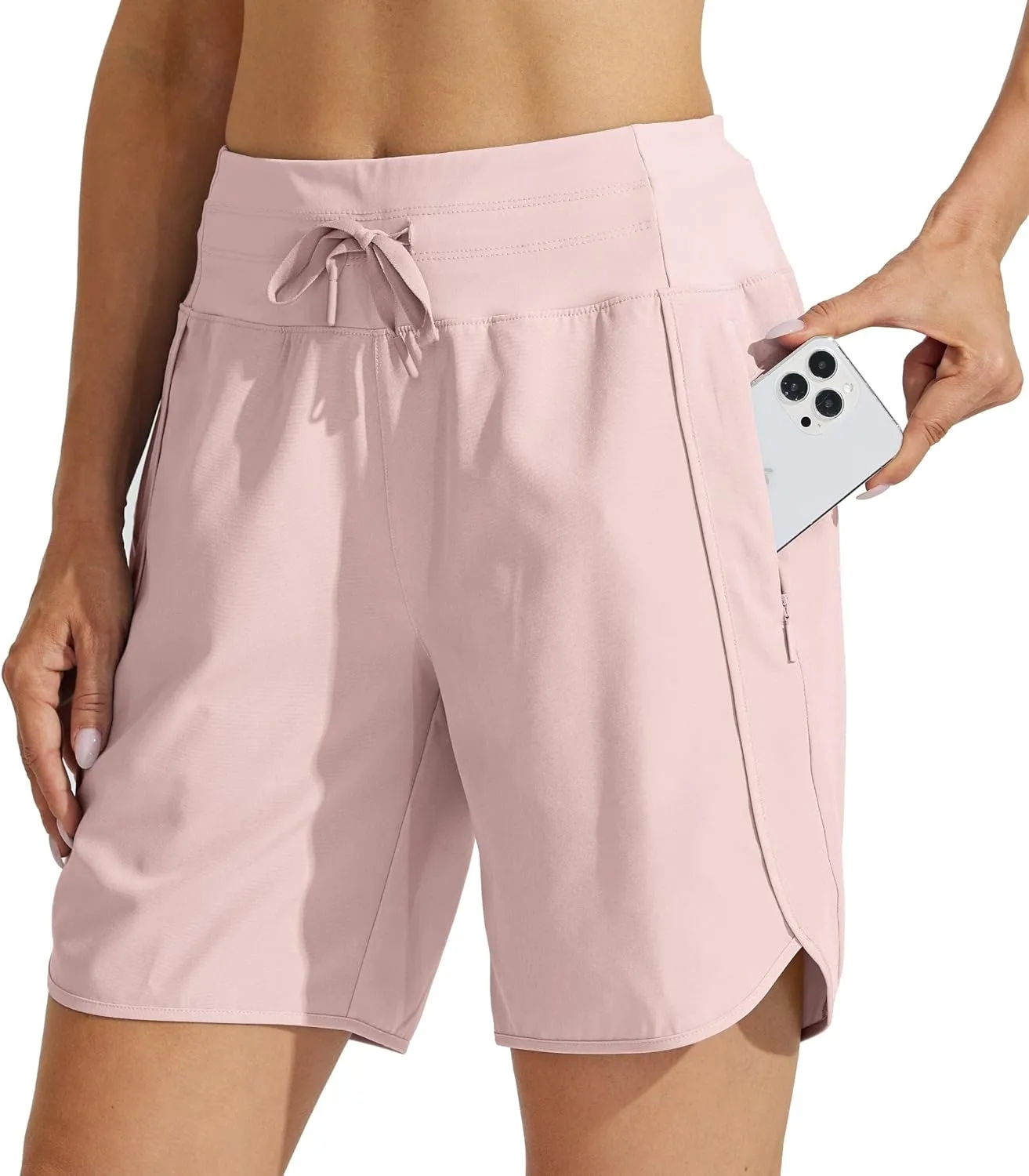 WILLIT Women's Shorts, Sports Trousers, Short High Waist Running Trousers, Summer Running Shorts, Quick-Drying Hiking S…