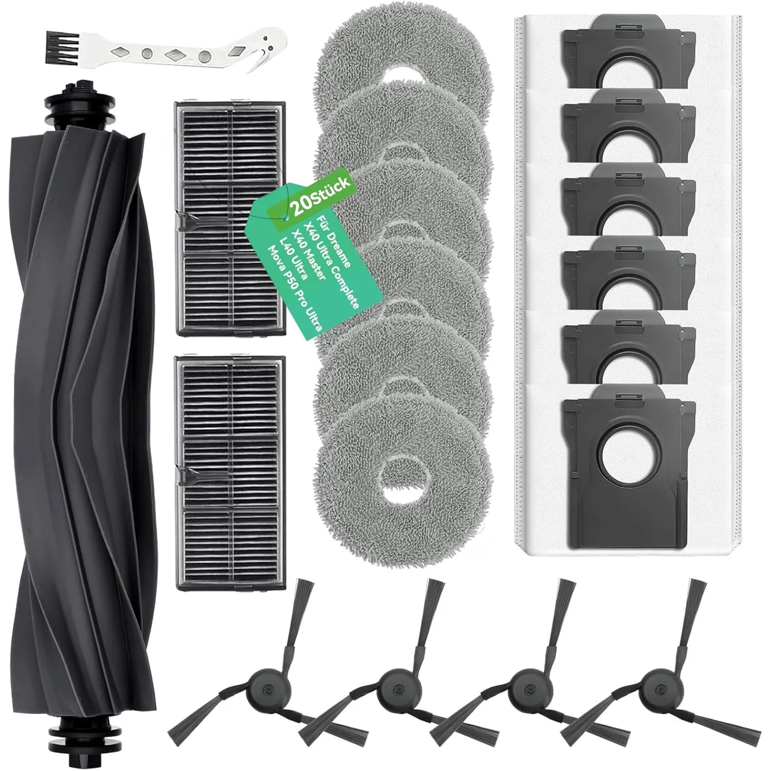 Zubehör für Dreame X40 Ultra Complete/Mova P50 Pro Ultra/L50 Ultra AE/X40 Master/L40 Ultra/l10s ultra gen 3 – 1 Hauptbü…