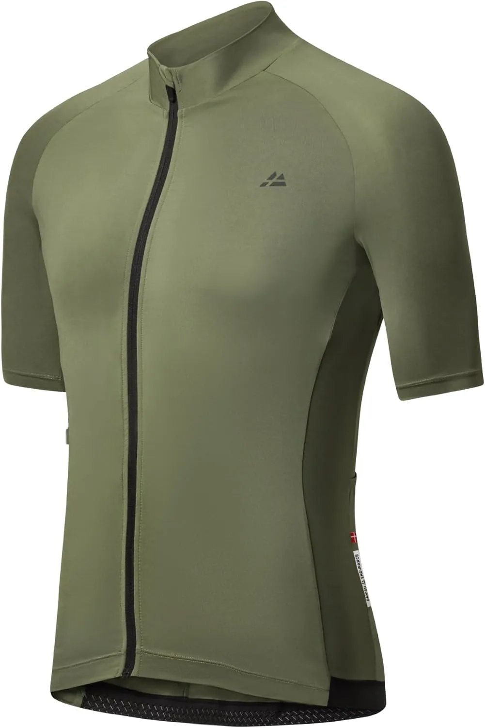DANISH ENDURANCE Men's Short-Sleeved Cycling Jersey with Zip, Cycling Jersey with Pockets, Quick-Drying Road Cycling Je…