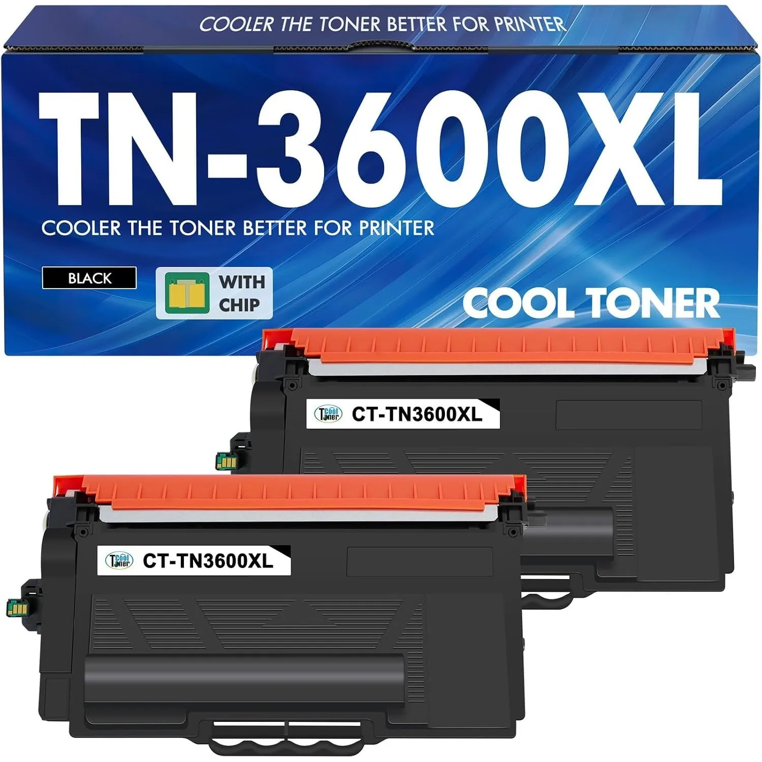TN-3600XL TN-3600 TN3600XL TN3600 3600 HL-L5210DN Toner Mit Chip 2-Pack