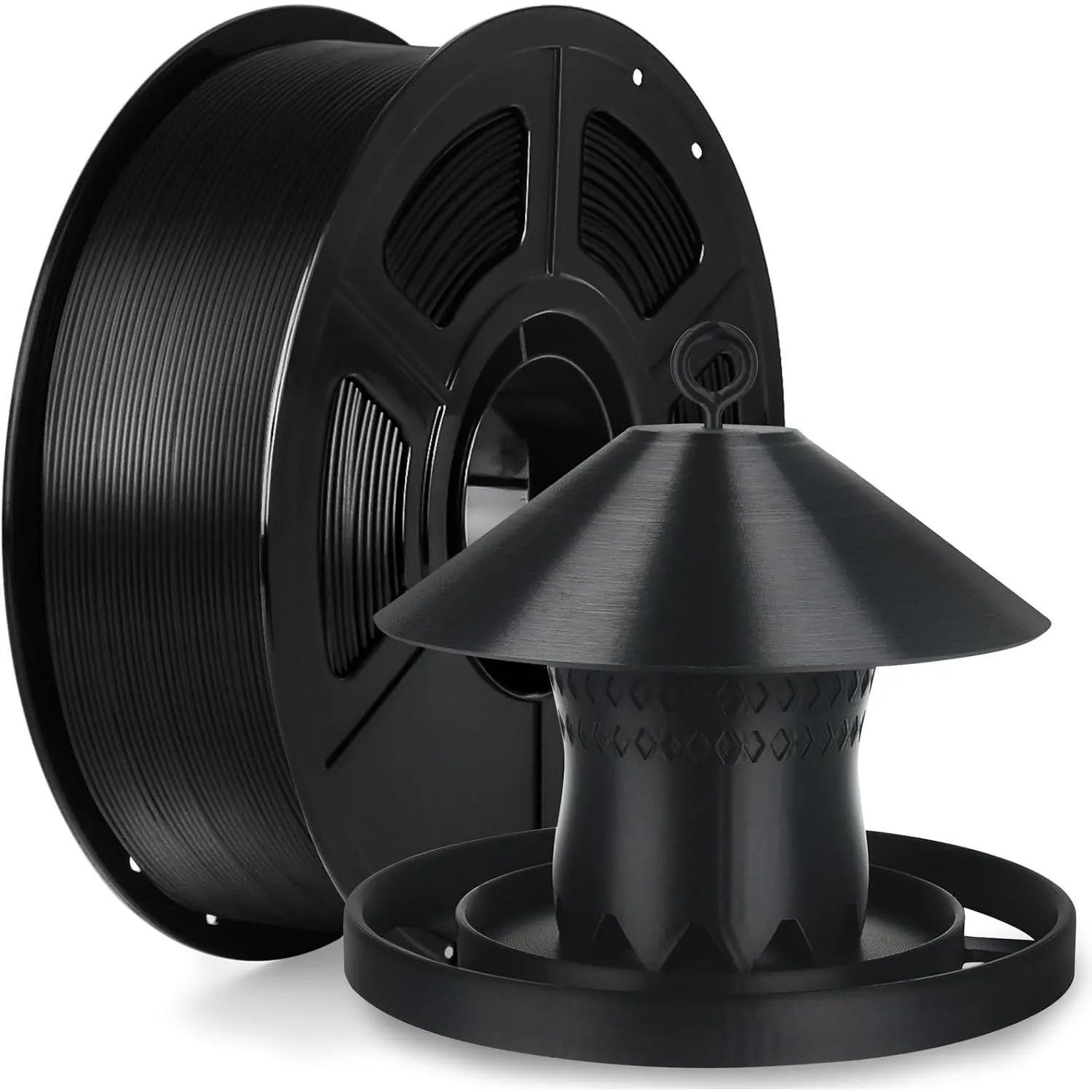 IEMAI ASA Filament 1.75mm 1Kg, 3D Drucker Filament ASA Schwarz, UV-beständig, Hitzebeständig, Maßgenauigkeit+/-0,02mm