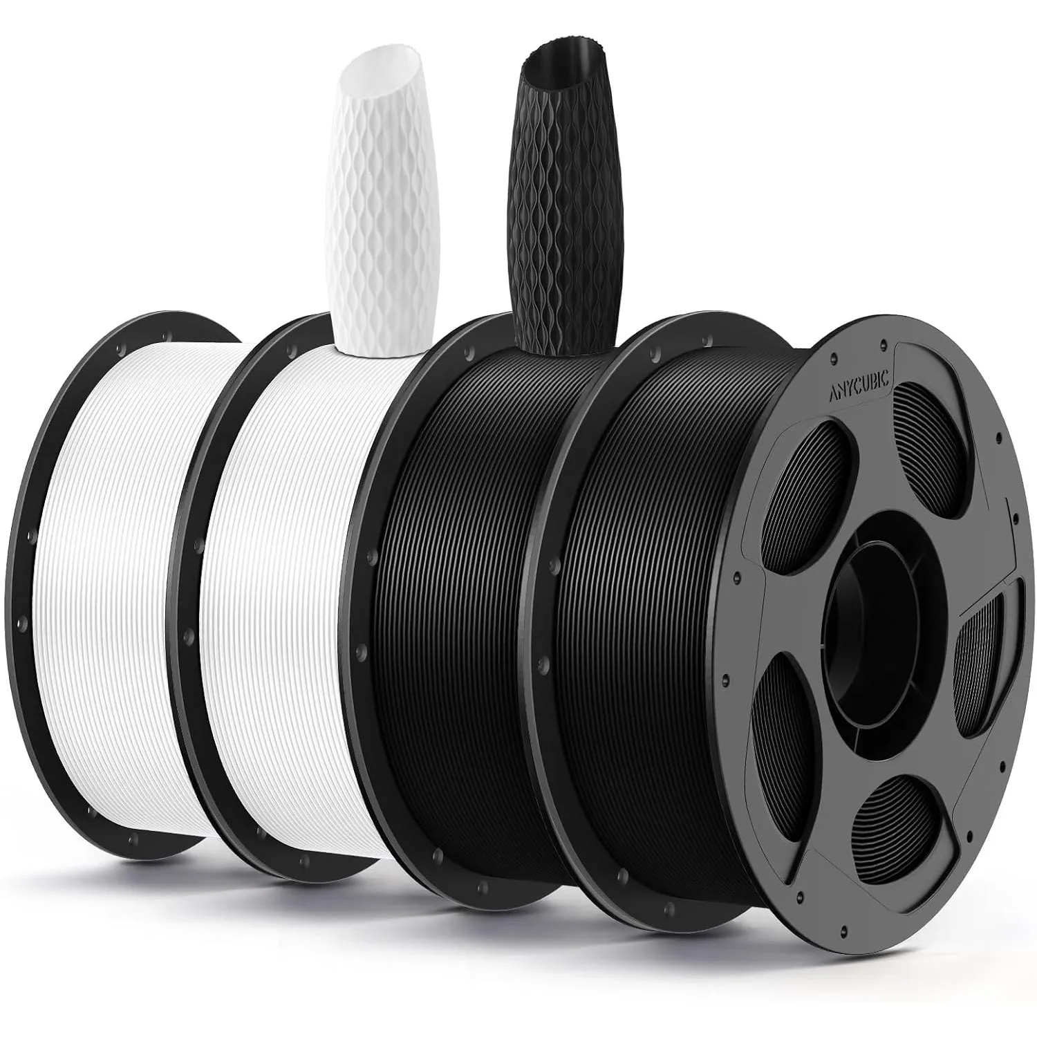 ANYCUBIC PLA Filament 1.75mm, Einfach zu drucken, Haltbarer, 4KG Set