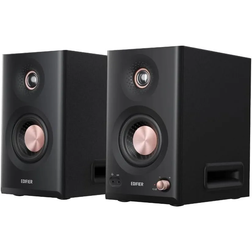 Edifier MR5 aktive Studio-Lautsprecher|Hi-Res 3-Wege Monitor 110 Watt + tri-Amped Crossover|XLR, TRS, RCA + AUX|LDAC-Wi…