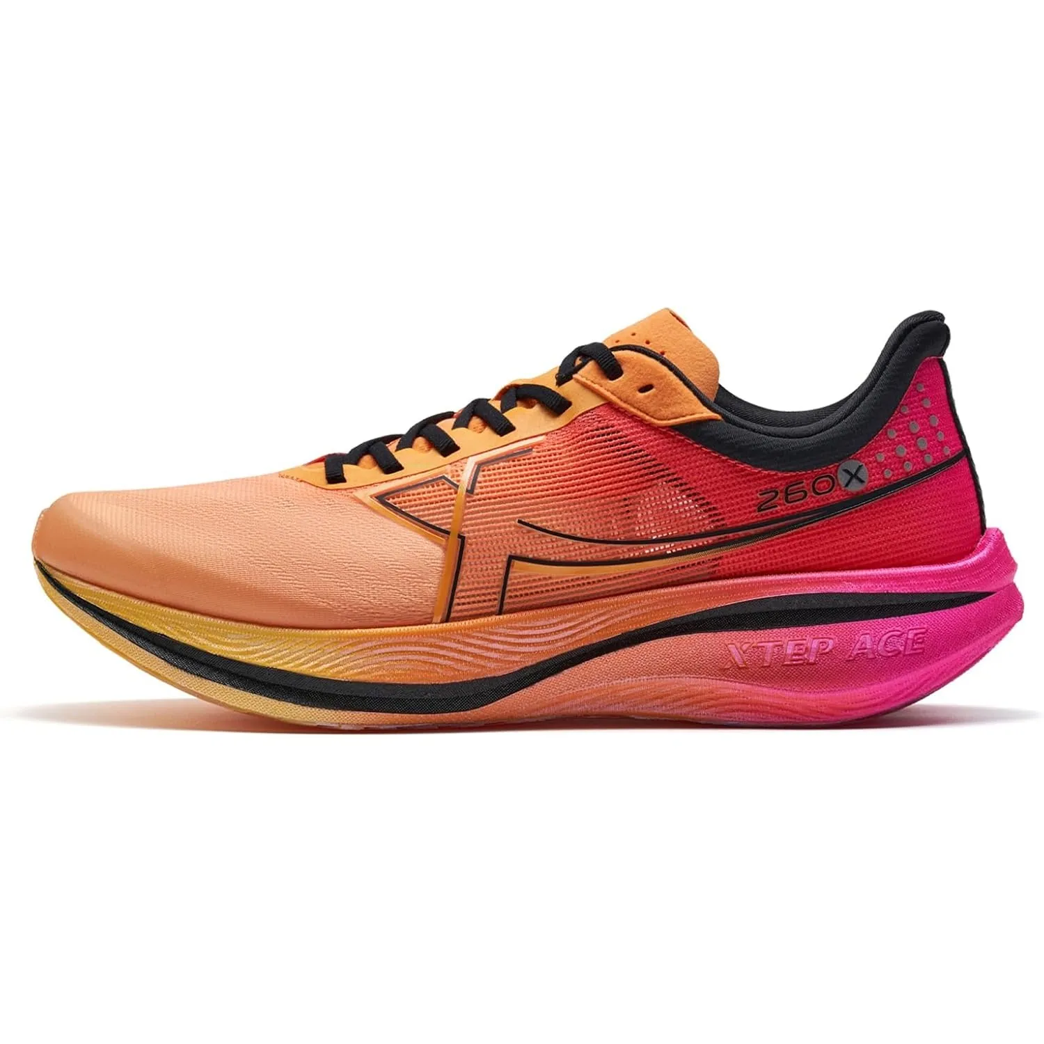 XTEP Laufschuhe Herren 260X,Upgraded Marathonlaufschuhe mit 85% Dämpfung, Renntraining Leichter Carbon-Platte, Wettkamp…