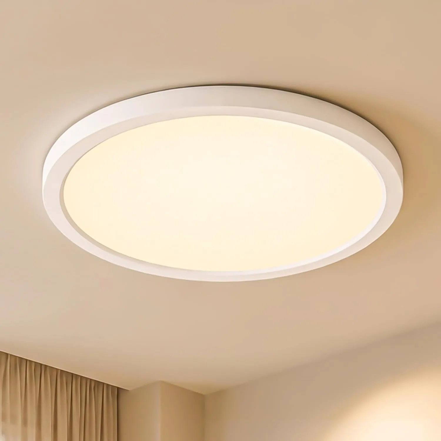 LQWELL LED Deckenleuchte Ultra Dünn Weiß 40cm 36W 4000K