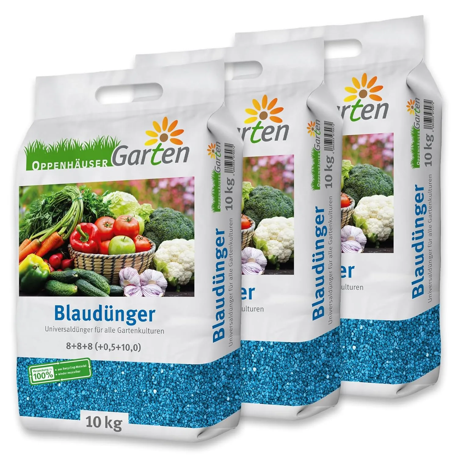 Blaudünger 30kg bis 450m² - Dünger für Obst, Gemüse und robuste Pflanzen, optimale Nährstoffversorgung, langanhaltende …