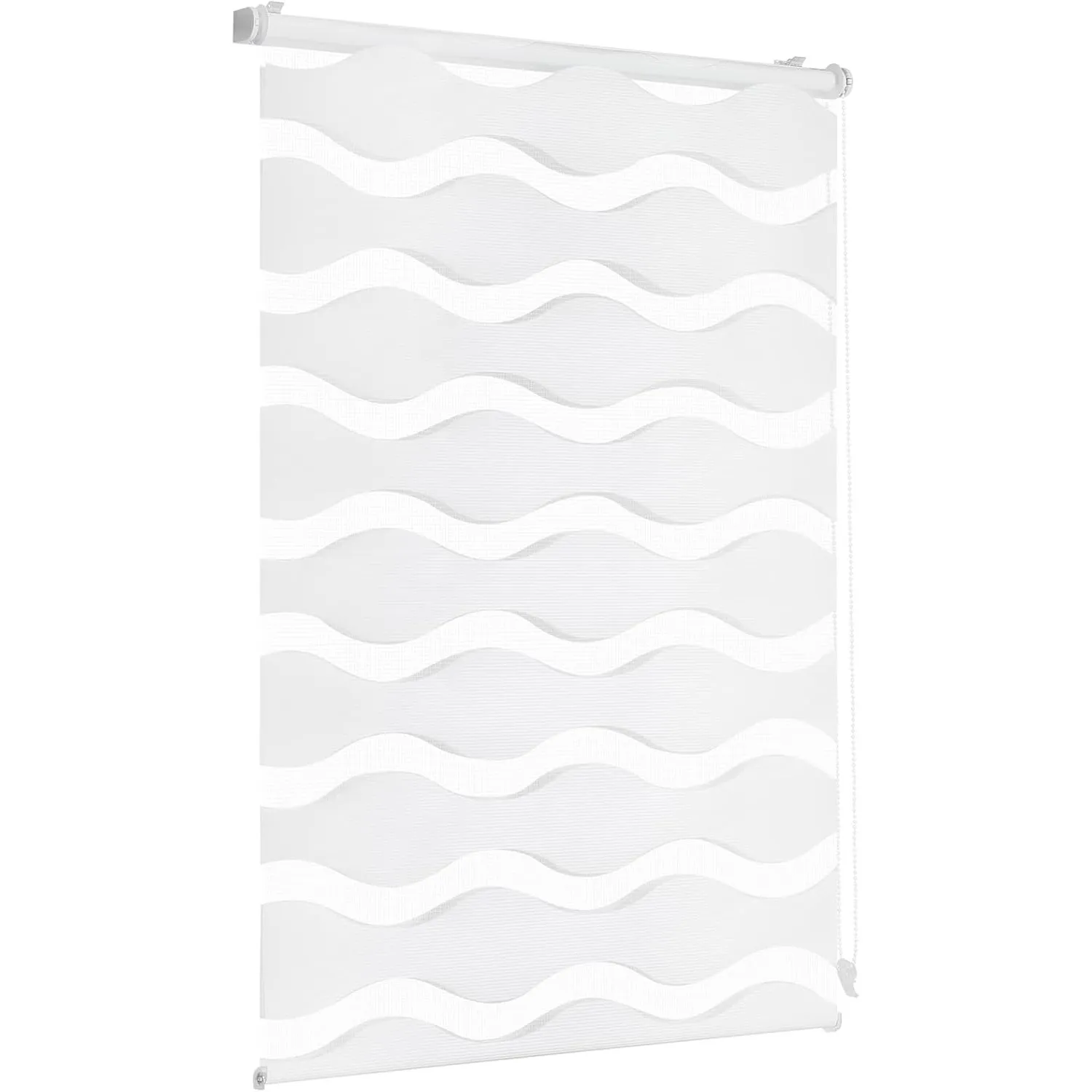 Sekey Doppelrollo Wellen Klemmfix ohne Bohren für Fenster, Doppelrollo 85 cm breit, Duo Rollo Welle Jalousie Sonnenschu…